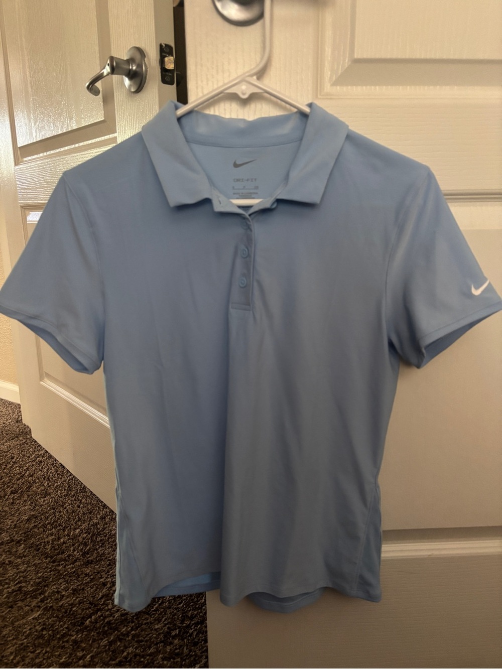 Nike Light Blue Polo Golf Shirt
